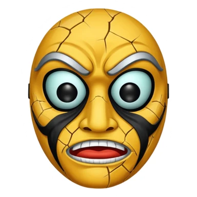 a máscara está muito feia, não está fiel ao personagem  sticker