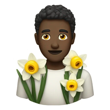 narcissus man sticker