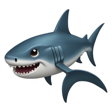 Tiburón con bigote  sticker