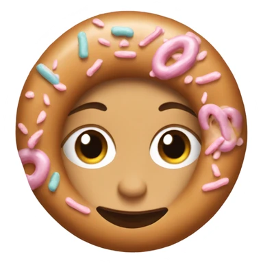 the name Madison made of doughnuts sticker