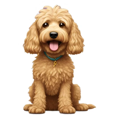 Flea on a golden doodle  sticker