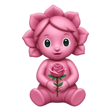 Labubu rose qui fait caca sticker