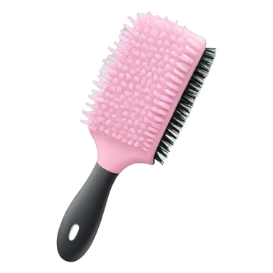 Pastel pink hair brush sticker