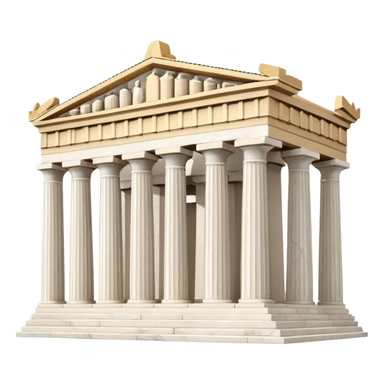 An emoji of the ancient Greek Parthenon temple. It is depicted as a classical building with rows of Doric columns and a triangular pediment.

 sticker