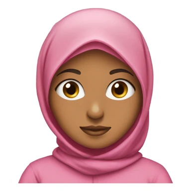 hijabi in a pink hoodie sticker