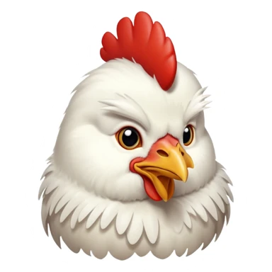 Pollo con beso  sticker