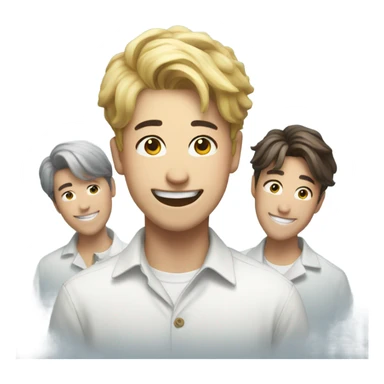 RM of BTS smiling sticker