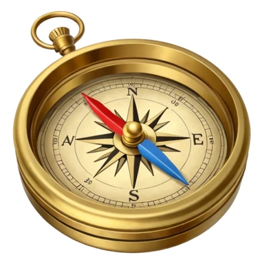 Travel compass pointing to adventure sticker