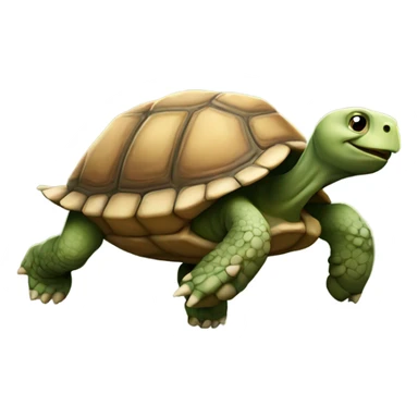 Tortoise running sticker