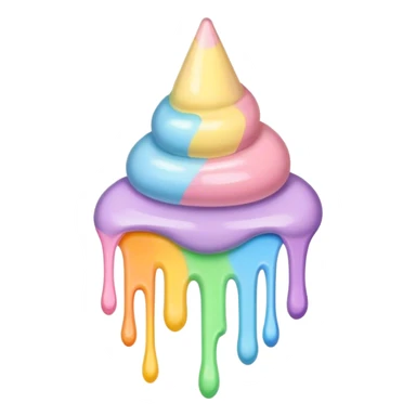 pastel melted pencil sticker