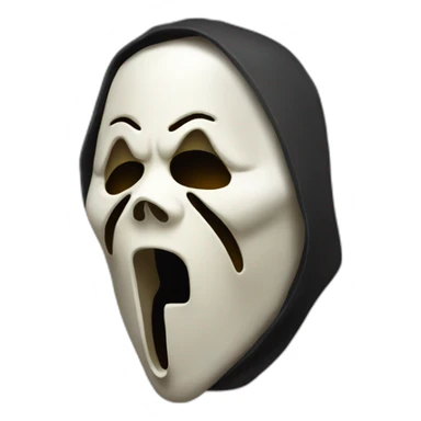 scream (2022) ghostface mask sticker