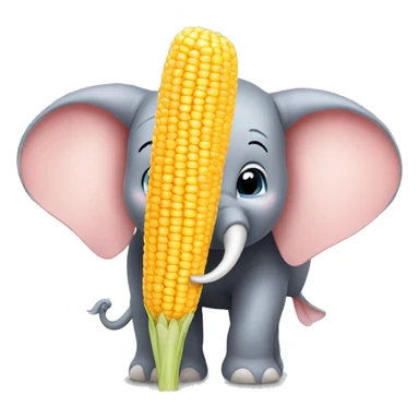 Dumbo with a corn  sticker