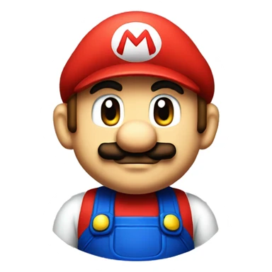 Super Mario Emoji pixelied sticker