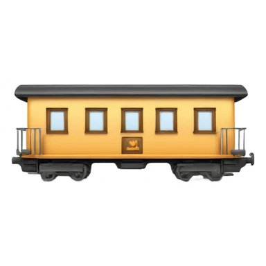 little Train with 3 wagons and opened windows sticker