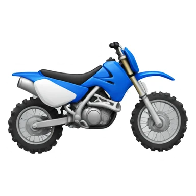 Blue dirt bike   sticker