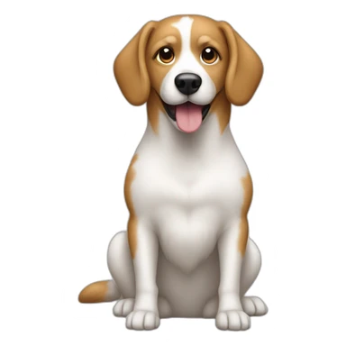 maltase dog at computer sticker