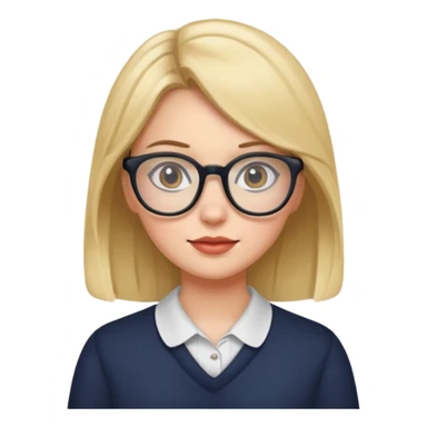 Menina com óculos  sticker