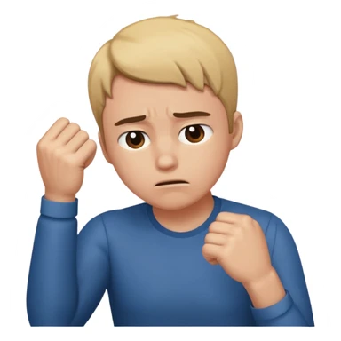 Fist to forehead disappointed sticker