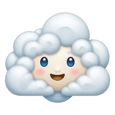 faceless cloud sticker