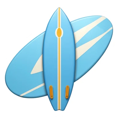 Light blue surf board sticker