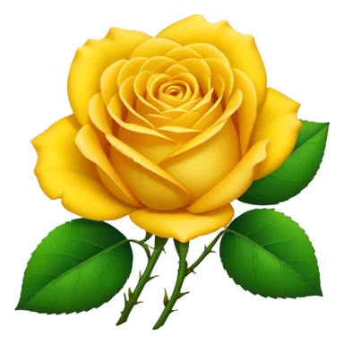 Yellow rose sticker