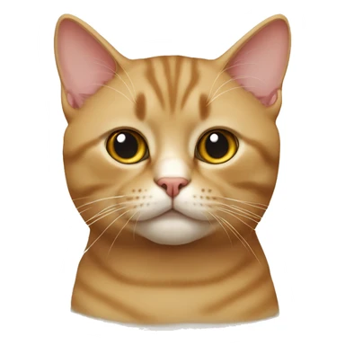 Toffee British cat sticker