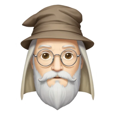 Crea un mago como dumbeldore con estilo ghibli  sticker