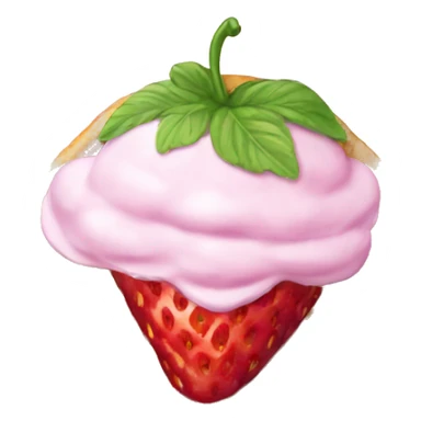 Strawberry waffle sticker