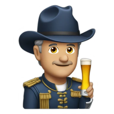 Jean Lassalle with 3 beer sticker