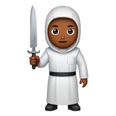 Among us holding a knife  sticker