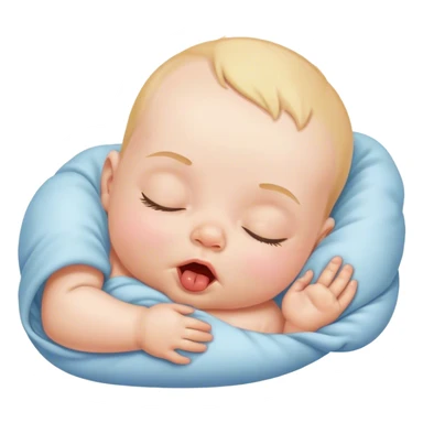 bebe a dormir e a babar  sticker