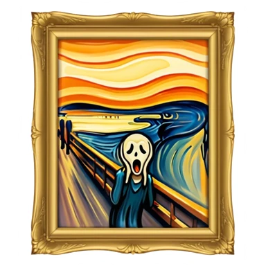 Scream movie sticker