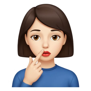 add-a-finger-in-front-of-the-pursed-lips-to-clearly-show-the-shushing-gesture sticker