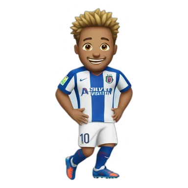 Neymar jr, fat belly, laugh sticker