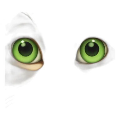 Fat orange cat with green eyes  sticker