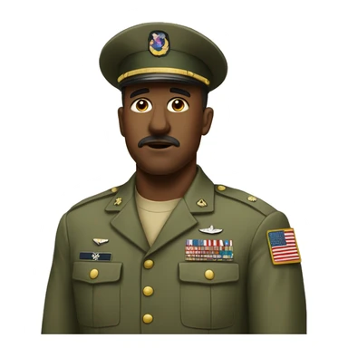 A military man who doesn't understand what's going on sticker