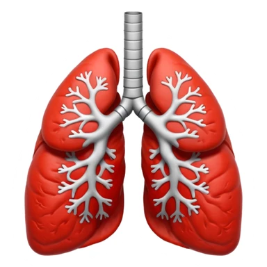 simple playful lungs sticker