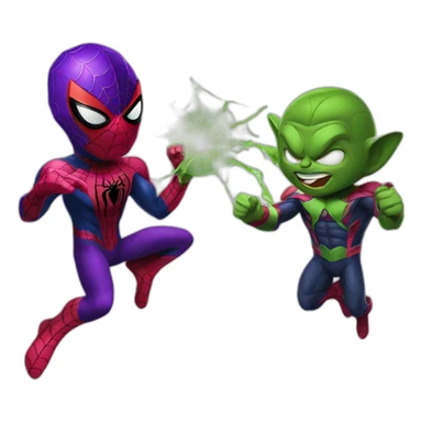 SPIDERMAN VS GREEN GOBLIN sticker