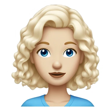 white ginger hair beauty with blue eyes applying cream on face sticker