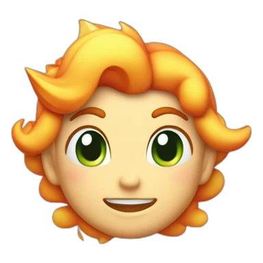 priness peach mised with bowser sticker