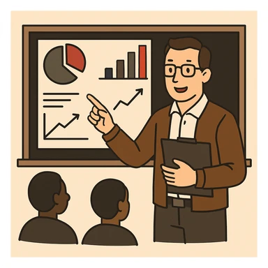 Add a simple blackboard to the background while maintaining the general style and keeping the background simple. The original style is general, so keep the look consistent with a simple background and a blackboard added. sticker