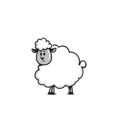 Sheep sticker