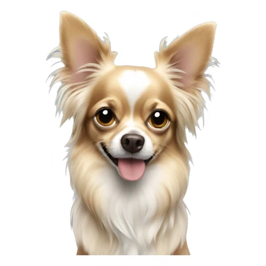 Long haired Chihuahua Merle  sticker
