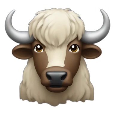 a buffalo wearing a buffalo bills shirt sticker