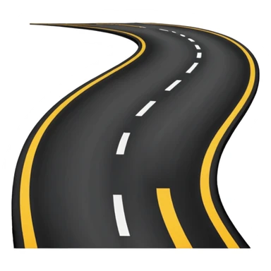 a newly built, smooth road, clean and in perfect condition sticker
