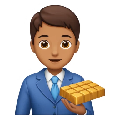 a person going to buy chocolate sticker