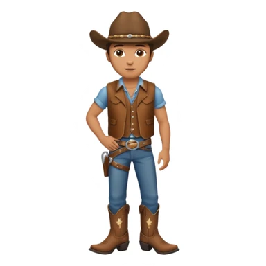 fly hatless cowboy  sticker