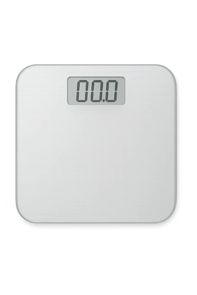 bilancia pesapersone vista dall'alto sticker