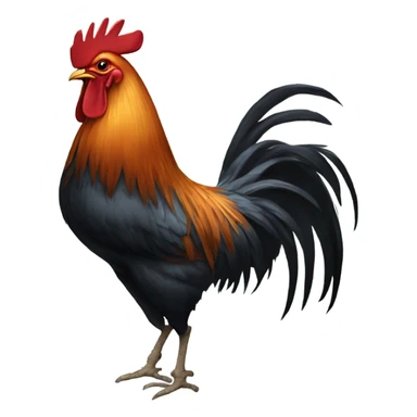  Rooster with spiderwebs  sticker