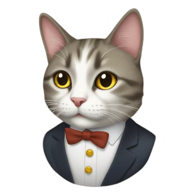 Minister cat sticker